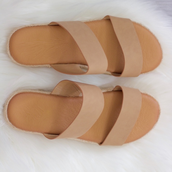 Nude Two Strap Espadrille Sandal - Picture 3 of 4